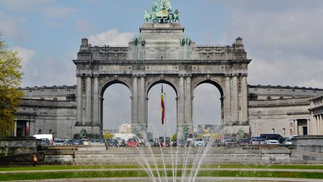 Bruxelles Parc Cinquantenaire Arc De Triomphe 7