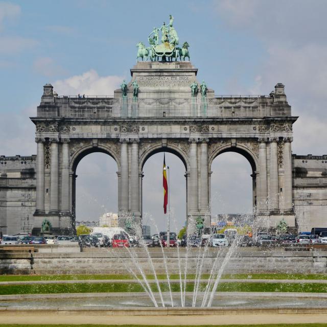 Bruxelles Parc Cinquantenaire Arc De Triomphe 7